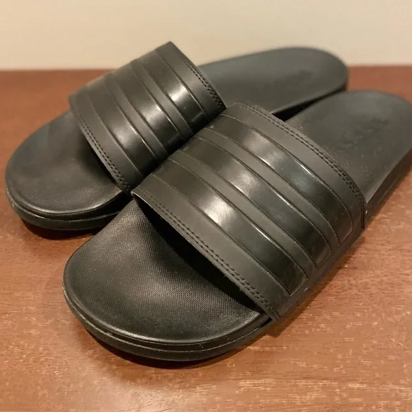 Adidas, Sz M8/W9, Black, Adilette Comfort Slides - EUC - Picture 6 of 9